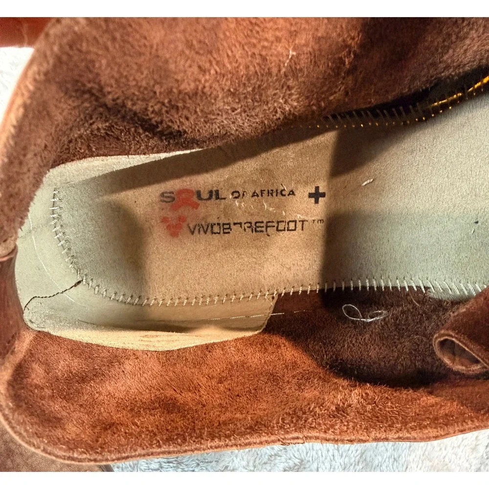 Vivobarefoot Mens Soul Of Africa Gobi II Leather Barefoot Chukka Boots Brown 45